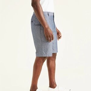 Dockers Light Blue Flat Front Shorts
